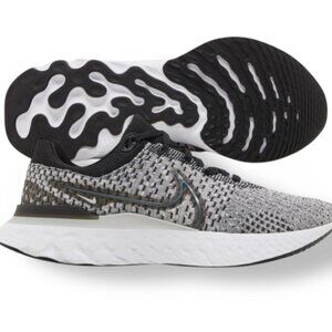 Nike React Infinity Run FK 3 Grey Black Mens Running Shoe Size 11 DH5392 006 NEW